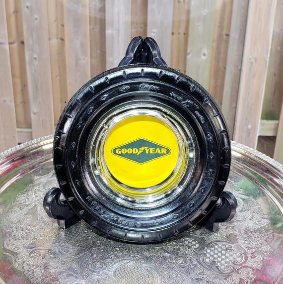 Goodyear Tire Ashtray: 1950s Rubber and Glass Decor - Etsy Canada