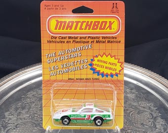 Matchbox Nissan 300ZX Turbo Toy Car: 1980s Green and White - Etsy