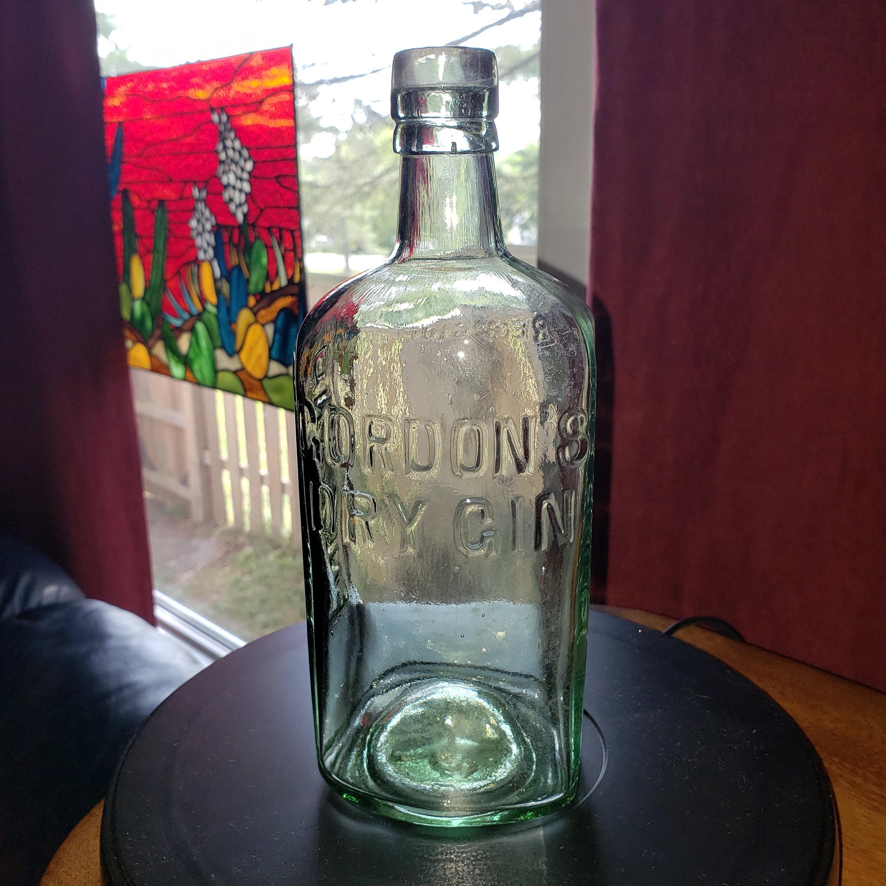 Vintage Gordons Gin Bottle - Etsy