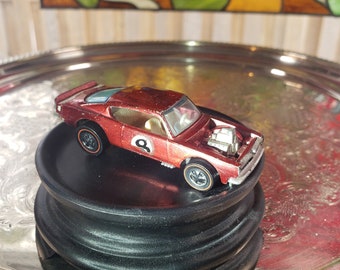 Vintage Redline Hot Wheels Red King Kuda - Original Mattel Toy Car