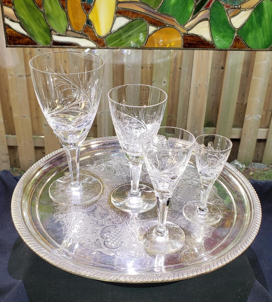 Vintage Stuart Crystal Glass Set: Windermere Pattern, 32 Pieces - Etsy