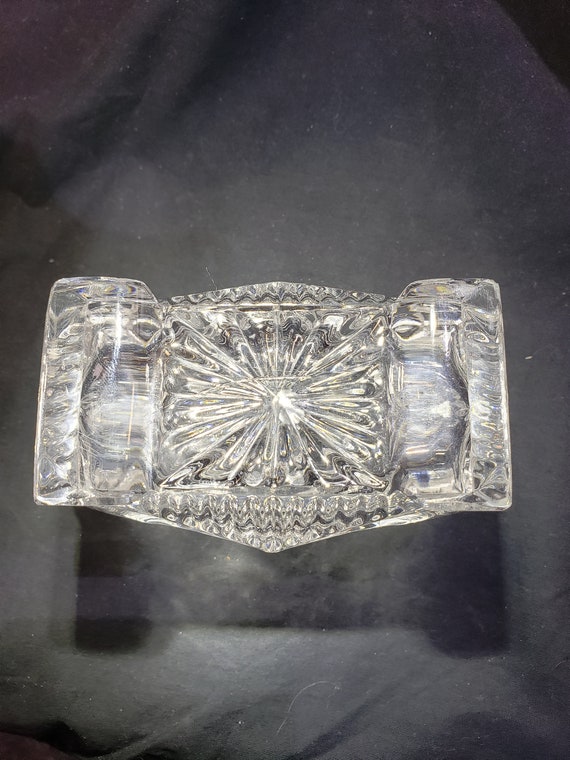 Large Crystal Perfume Bottle: Rectangular Decante… - image 8