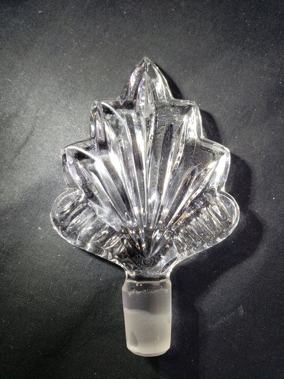Large Crystal Perfume Bottle: Rectangular Decante… - image 6