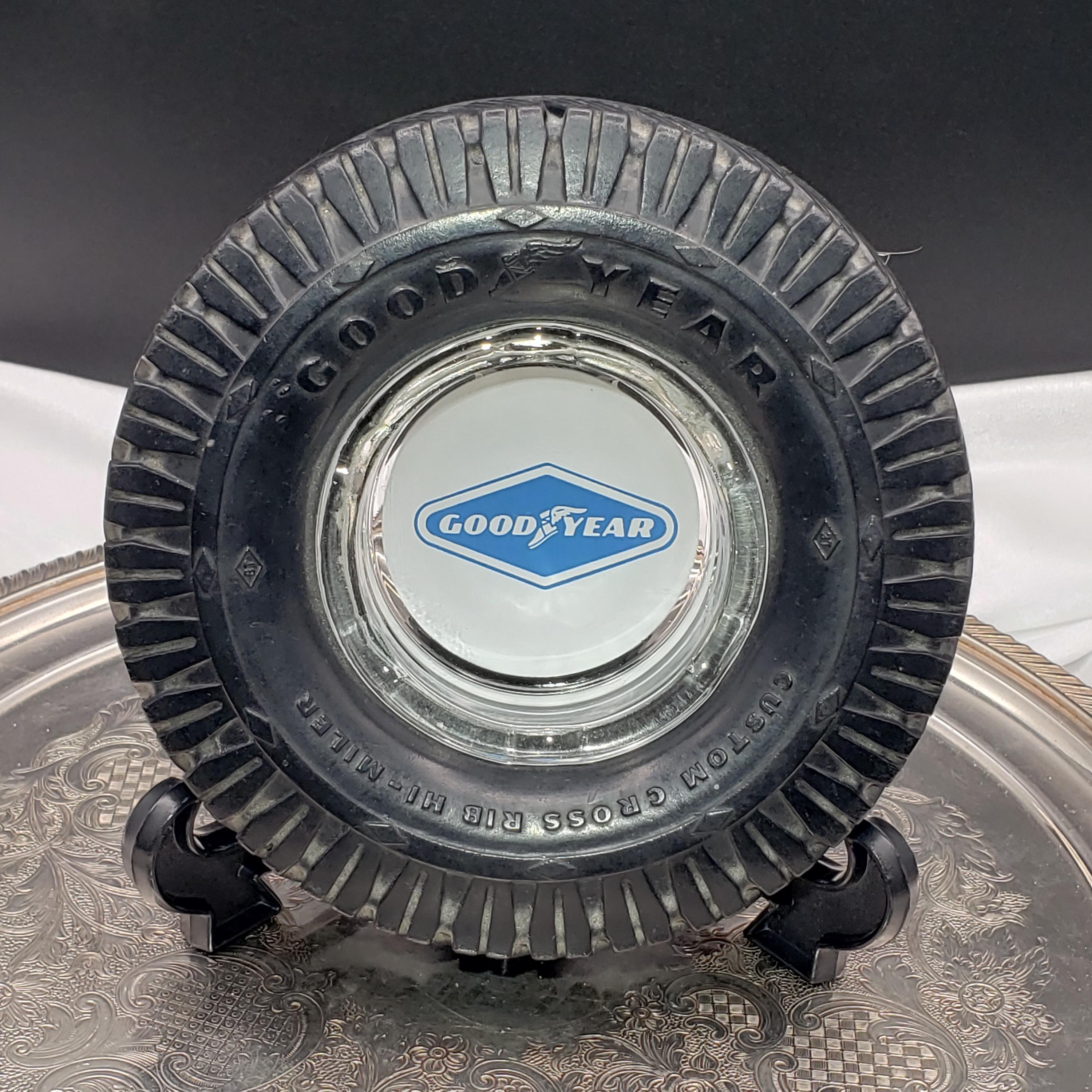 Goodyear Tire Ashtray, Miller Rubber & Glass (garage Decor) - Etsy