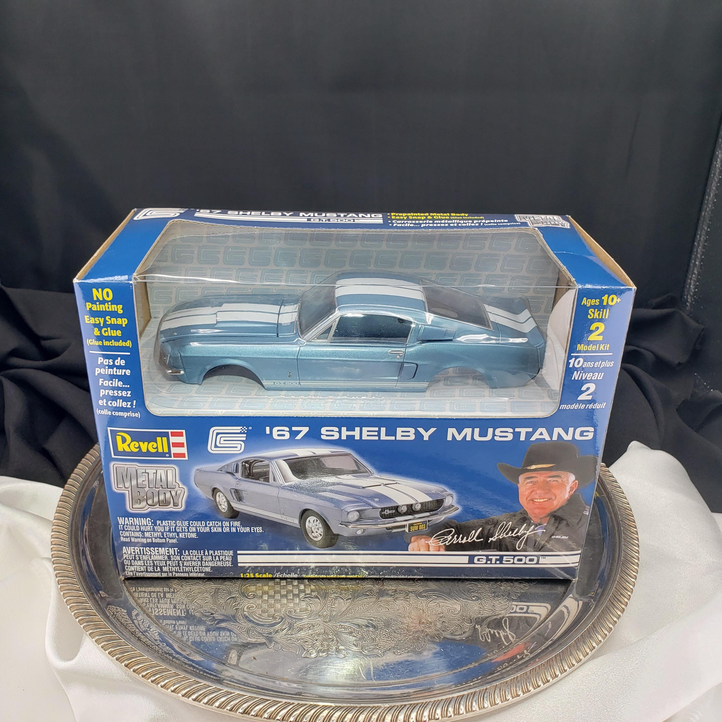 Vintage Revell 1967 Shelby Mustang GT 500 Metal Body Snap Kit - 1