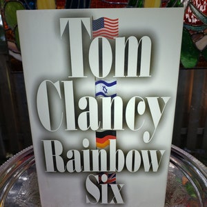Vintage Tom Clancy Rainbow Six Hardcover First Edition - Copyright 1998, The Hunt For Red October image 2