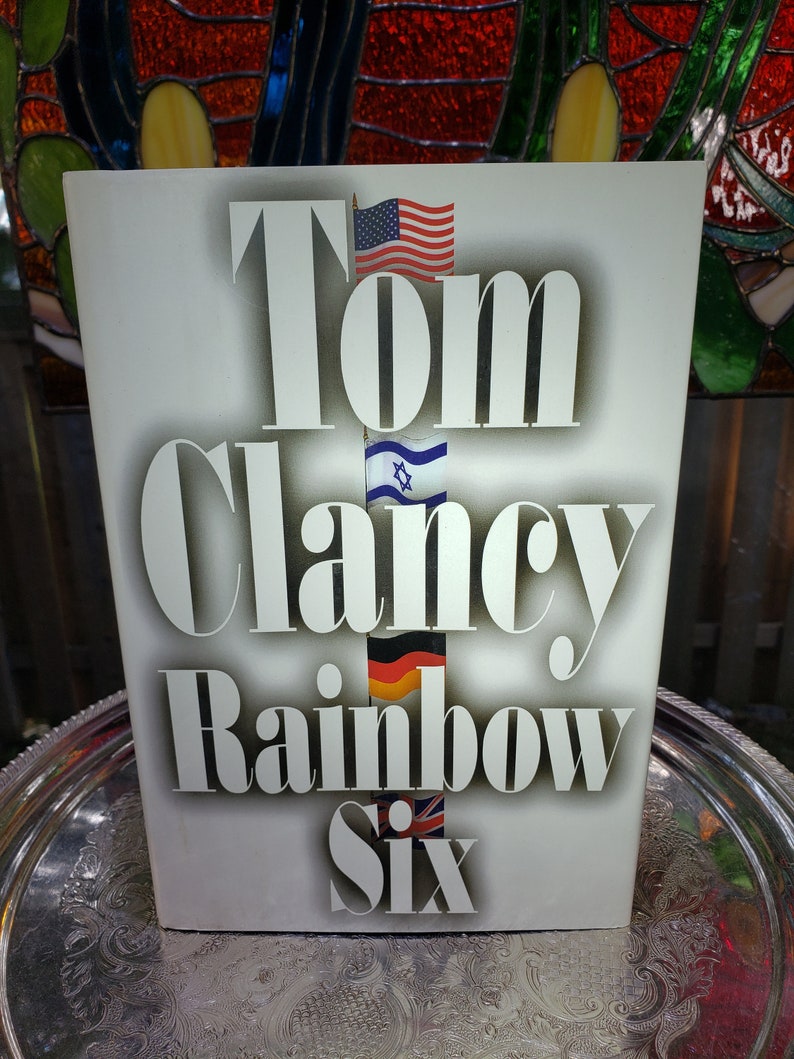 Vintage Tom Clancy Rainbow Six Hardcover First Edition - Copyright 1998, The Hunt For Red October image 2