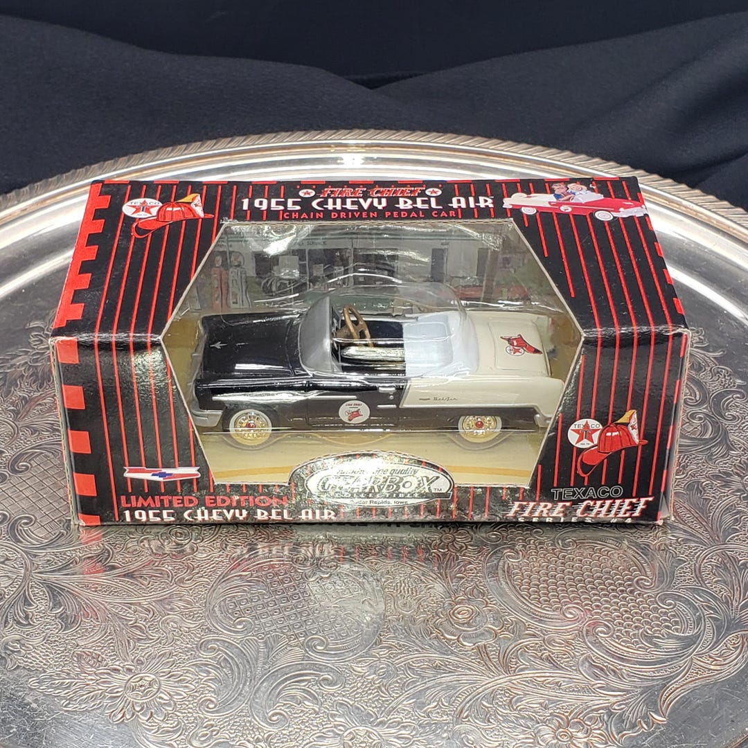 Chevy Bel Air Pedal Car: 1955 Texaco Black (diecast Collectible