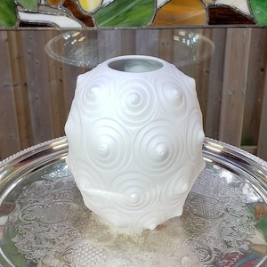 Vintage Hutschenreuther Vase: White Op Art Bisque Porcelain, 1960s Decor