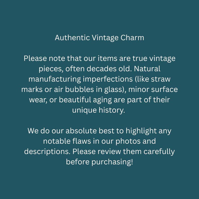 Authentic Vintage Charm