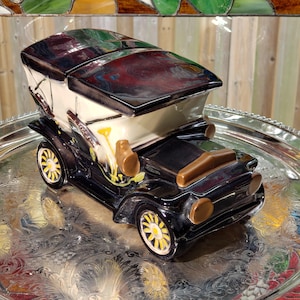 Vintage McCoy Antique Car Cookie Jar: 1950s Kitchen Decor