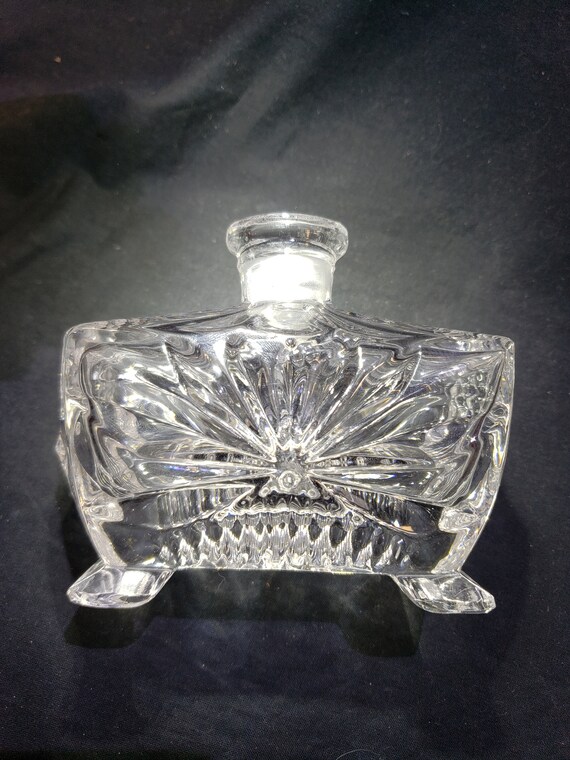 Large Crystal Perfume Bottle: Rectangular Decante… - image 7