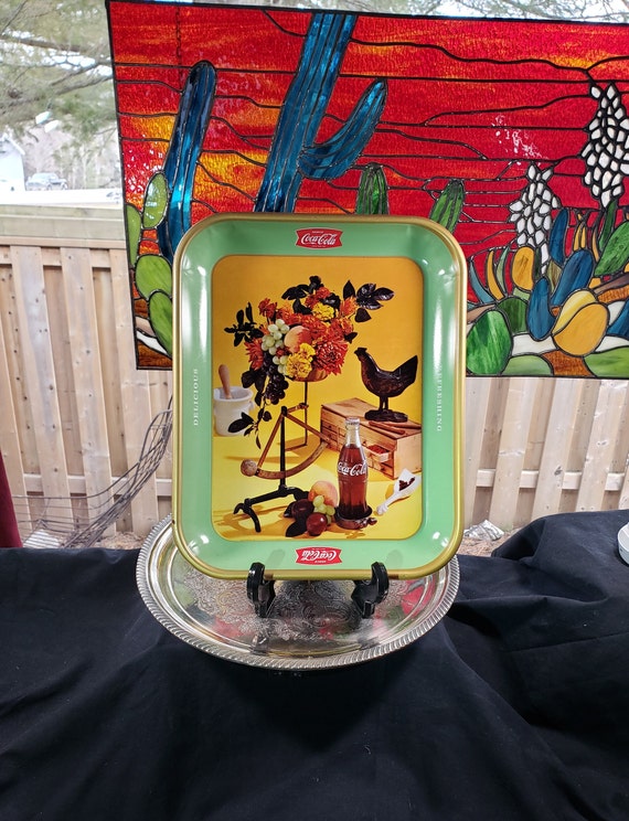 Vintage 1957 Coca Cola Serving Tray: Fruit & Flowers Coke Decor - Etsy