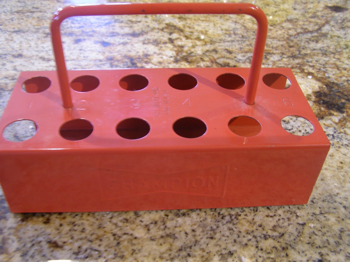 Vintage Champion spark plug holder Etsy