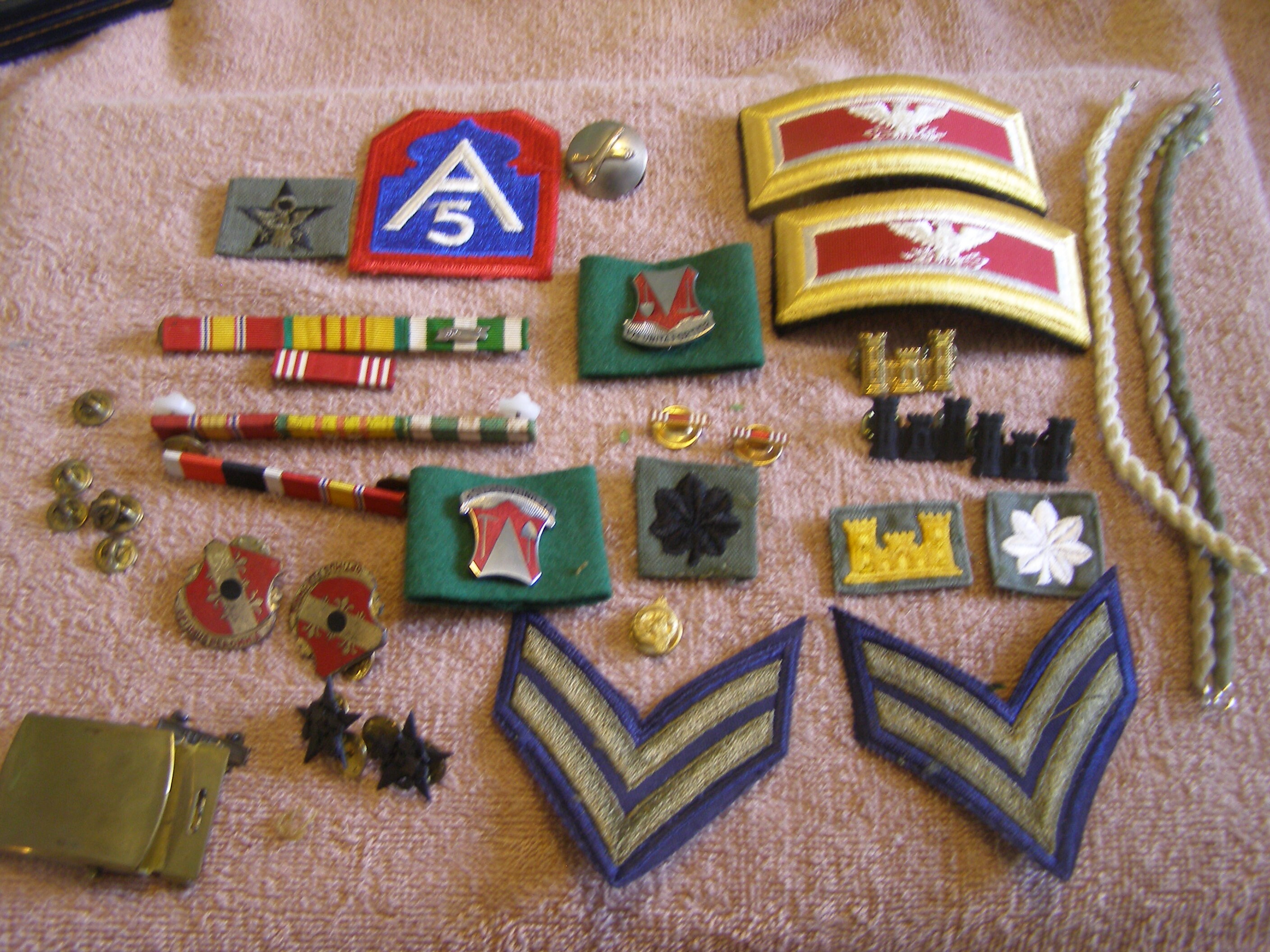 Vintage Military pins medals and ribbons Etsy