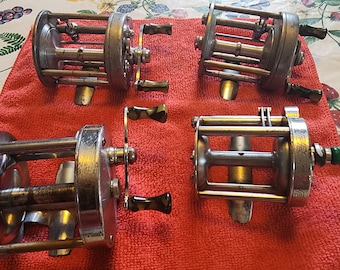 Vintage 4 bait cast reels