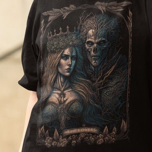The Lovers Hades and Persephone Tarot Card Shirt Mythology Shirt Poet Shirt Greek Mythology Tarot Card T Shirt Olympus Mystical Shirt