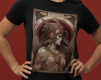 Athena Tarot Card Shirt mythologie Shirt dichter Shirt Griekse mythologie Tarot Card T Shirt Griekse godin mystieke Shirt Tarot Shirts vrouwen