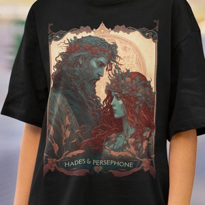 Hades and Persephone Tarot Card Shirt Mythology Shirt Poet Shirt Greek Mythology Tarot Card T Shirt Olympus Mystical Shirt