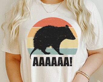 Vintage Opossum Shirt Distressed Retro Possum Shirt Trashcore Shirt Possum Gift Opossum Gifts Oddly Specific Shirt Weird Shirts