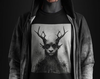 Wendigo Shirt Cryptid Shirt Supernatural Shirt Cryptids T-Shirt Folklore Shirt Cryptidcore Shirt Monster Shirt Cryptozoology Shirt