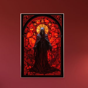 Masque of the Red Death Poster Edgar Allan Poe Art Print Mask of the Red Death Print Macabre Art Dark Art Macabre Decor Goth Room Decor