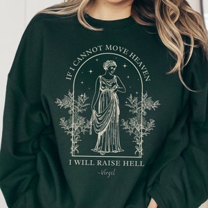 Hades en Persephone-sweater mythologie-sweater leesgrage sweater Dark Academia Clothing Griekse mythologie mystieke ronde hals Olympus