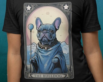 Camicia per carte dei tarocchi del bulldog francese Camicia per la mamma francese Regali per il bulldog francese Camicia per la mamma del bulldog francese Camicie dei tarocchi Regalo per l'amante del bulldog da donna
