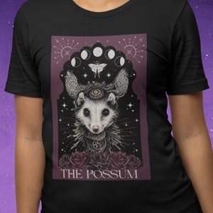 Das Opossum Tarot Karte Shirt Opossum Shirt Opossum Shirt Tarot Shirt Tarot Shirts Frauen Tarot Karte T Shirt Opossum Geschenke Mystisches Shirt