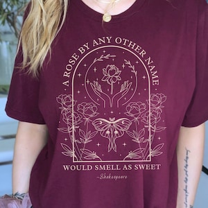 Poet Shirt Shakespeare T Shirt Dark Academia Clothing Literary Shirt Literature Shirt Book Club Shirt Mystical Shirt Library T-Shirt