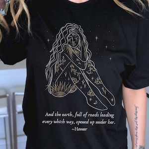 Hades and Persephone Mythology Shirt Persephone Shirt Poet Shirt Literary Shirt Dark Academia Clothing Greek Mythology Olympus