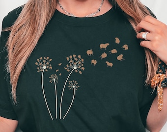 Capybara Dandelion Shirt Capybara Shirt Capybara Gift  Oddly Specific Shirt Weird Shirt Weird Shirts Cute Capybara Tee