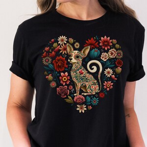 Floral Chihuahua Shirt Cottagecore Chihuahua Mom Shirt Cottagecore Shirt Cottagecore Clothes Chihuahua Lover Gift Floral Dog Shirt