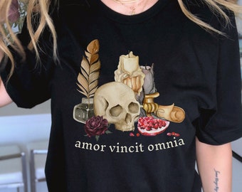 Hades and Persephone Mythology Shirt Pomegranate Shirt Poet Shirt Literary Shirt Dark Academia Clothing Greek Mythology Olympus