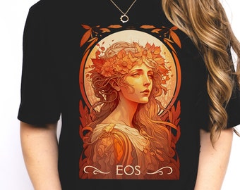 Eos Goddess of Dawn Greek Mythology Shirt Greek Goddess Dark Academia Clothes Ancient Greece Sun Goddess Shirt Dawn Goddess Tee