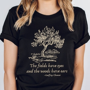 Poet Shirt Geoffrey Chaucer T Shirt Dark Academia Clothing Bookish Shirts Literary Tee Literature TShirt Librarian Book Club Library Shirt