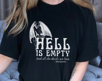 Poet Shirt Shakespeare T Shirt Dark Academia Clothing Bookish Shirts Literary Tee Literature TShirt Librarian Book Club Hell Shirt