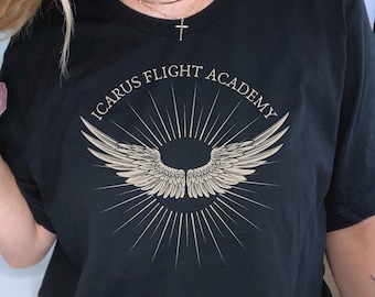 Mythology Shirt Icarus Shirt Greek Mythology Poet Shirt Dark Academia Clothing Literary Shirt Literature Shirt Librarian Book Club T-Shirt