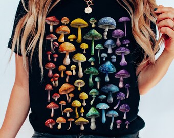 Gay Pride Pilz Shirt Cottagecore Pride Shirt Regenbogen Pilze Dezentes Pride Shirt Dezentes Gay Pride Queer Shirt Diskretes Pride Shirt