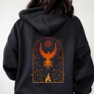 Phoenix Sweatshirt Growth Mindset Hoodie Optimist Sweatshirt Phoenix Rising Mythology Sweatshirt Good Energy Shirt Mystical Shirt