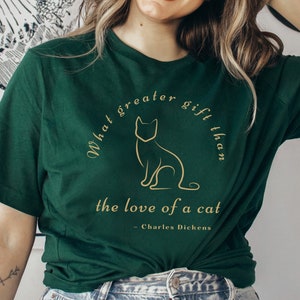 Poet Shirt Dickens Cat Quote Shirt Dark Academia Clothing Bookish Shirts Literary Tee Literature TShirt Librarian Book Club Library T-Shirt