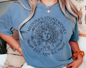 Medusa Shirt Comfort Colors Greek Mythology Shirt Poet Shirt Dark Academia Clothing Literary Shirt Literature Shirt Greek Goddess