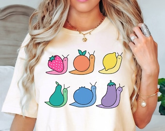 Fruity Snails Subtle Gay Pride Shirt Cottagecore Pride Shirt Queer Shirt Subtle Pride Shirt Discreet Pride Shirt Queer Clothing Pride Month
