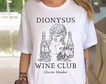 Mythology Shirt Poet Shirt Dark Academia Clothing Dionysus Shirt Greek Mythology Literary Shirt Literature Shirt Funny Wine Shirt