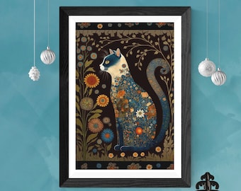 Siamese Cat Art Print Siamese Cat Poster Siamese Cat Wall Art Siamese Cat Gift Siamese Cat Gifts Impressionist Cat Art Cat Owner Gift