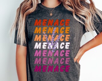 Lavender Menace Lesbian Shirt Lesbian Pride Shirt Sapphic Shirt Queer Shirt Femme Lesbian LGBTQ Shirt Lesbian Girlfriend Gift