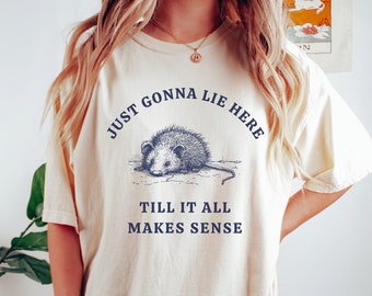 Funny Possum Shirt Opossum Shirt Comfort Colors Meme Shirt Opossum Gift Weird Shirts Oddly Specific Shirt