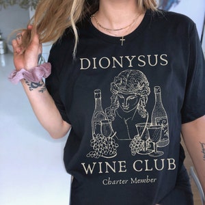 Mythology Shirt Poet Shirt Dark Academia Clothing Dionysus Shirt Greek Mythology Literary Shirt Literature Shirt Funny Wine Shirt