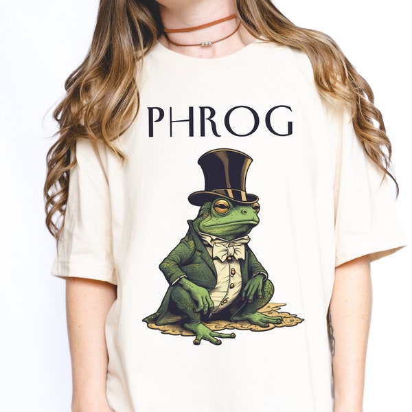 Phrog Shirt Funny Frog Shirt Goblincore Shirt  Oddly Specific Shirt Sarcastic Shirt Ironic Shirt Dark Cottagecore Shirt