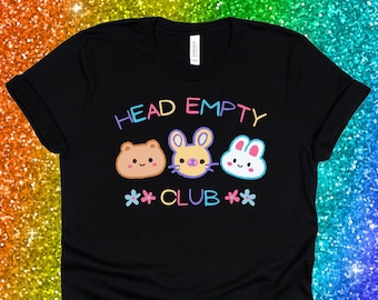 Head Empty Club Shirt Kidcore Shirt Clowncore Shirt Kidcore Clothing Agere Age Regression Shirt Silly Shirt Kidcore Clothes
